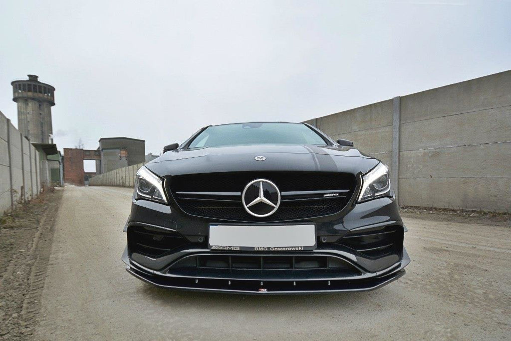 Prelungire splitter bara fata Mercedes CLA A45 AMG C117 Facelift 2017- v4 - Maxton Design