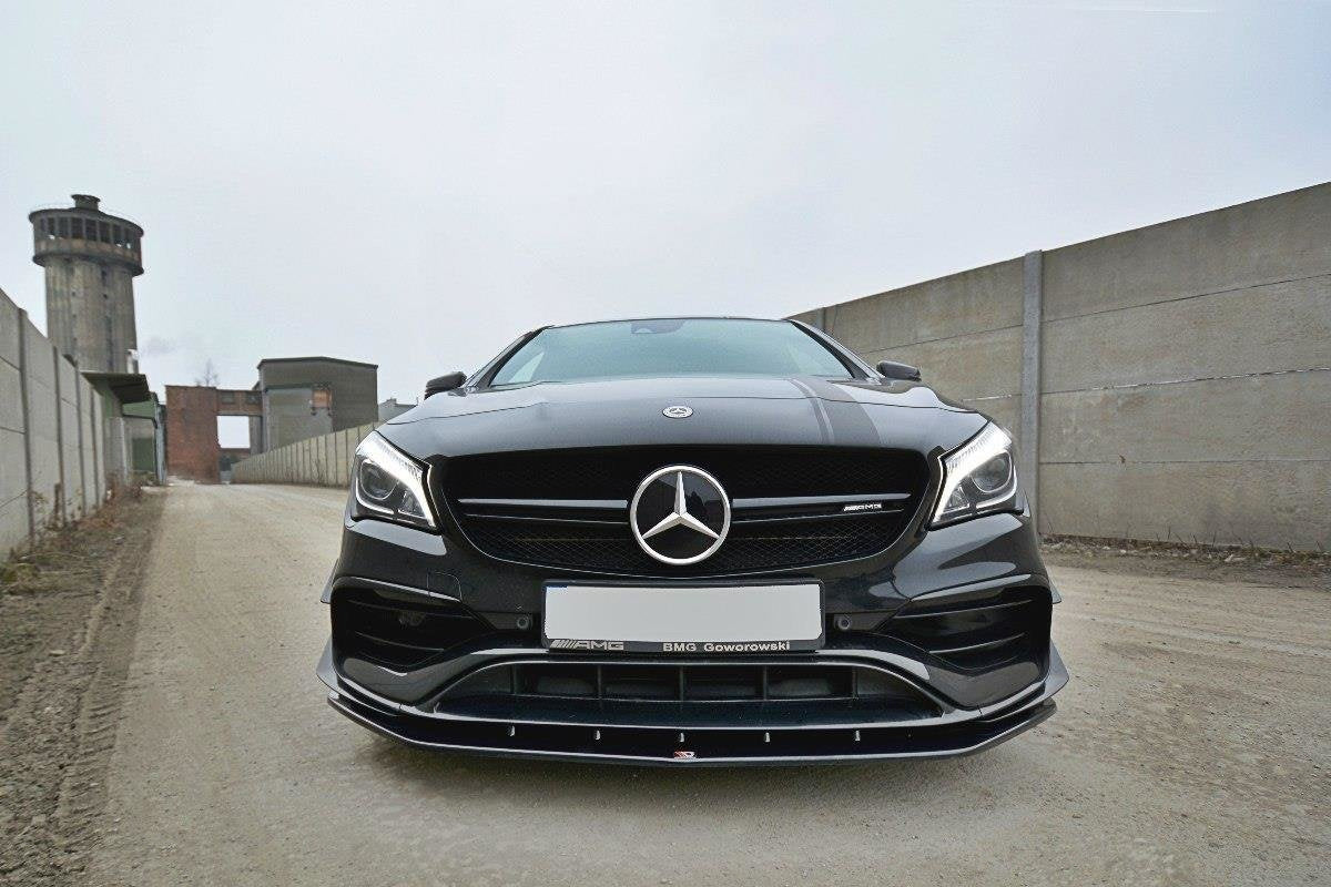 Prelungire splitter bara fata Mercedes CLA A45 AMG C117 Facelift 2017- v4 - Maxton Design
