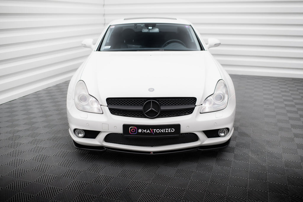 Prelungire splitter bara fata Mercedes CLS C219 55AMG 2004-2006 v2 - Maxton Design