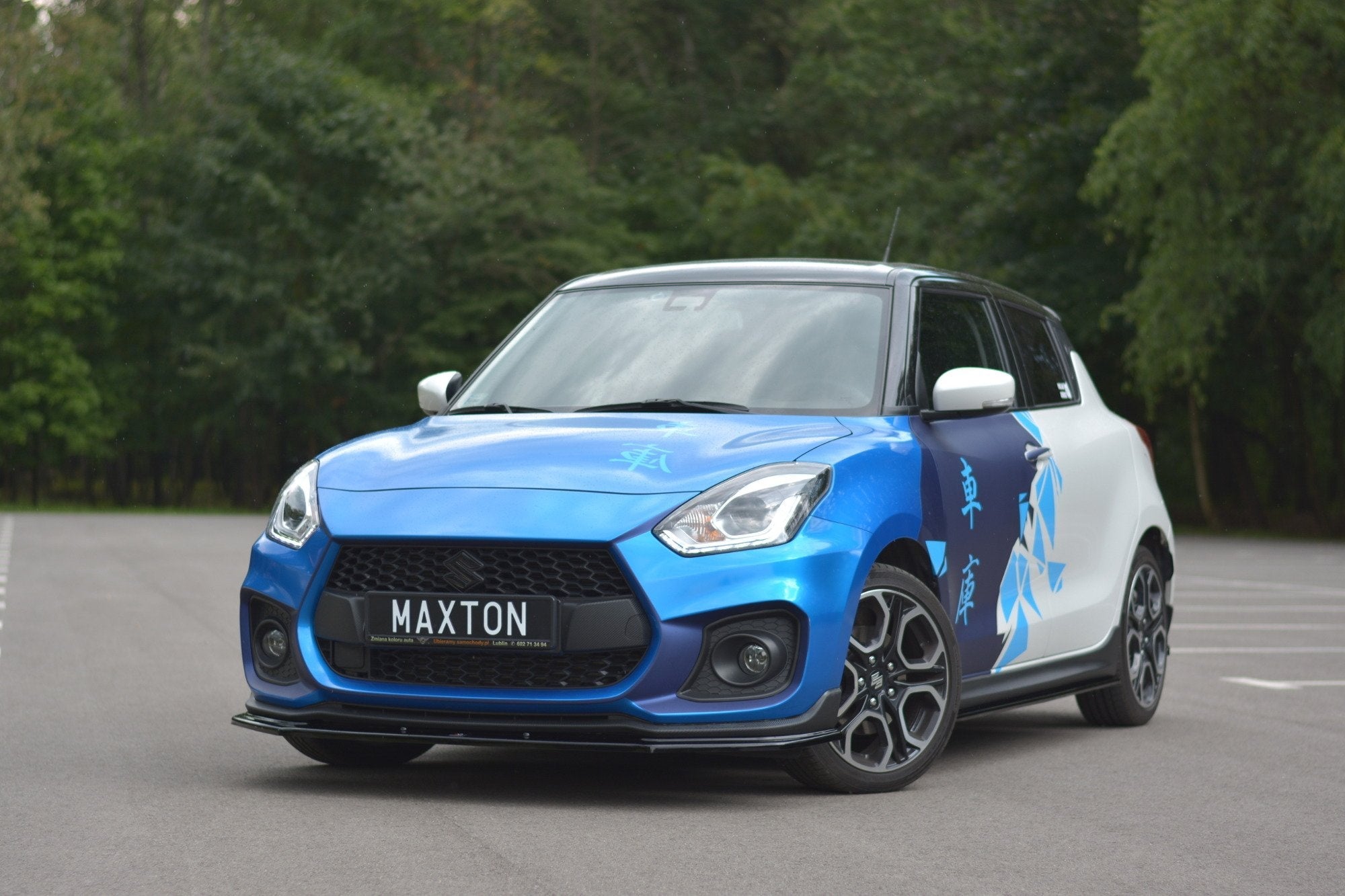 Prelungire splitter bara fata Suzuki Swift Mk6 Sport 2018- v1 - Maxton Design