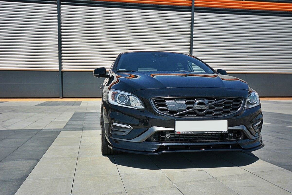 Prelungire splitter bara fata Volvo V60 Polestar Facelift 2014-2018 v1 - Maxton Design