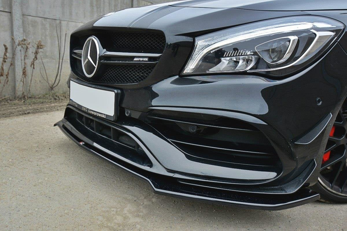 Prelungire splitter bara fata Mercedes CLA A45 AMG C117 Facelift 2017- v5 - Maxton Design