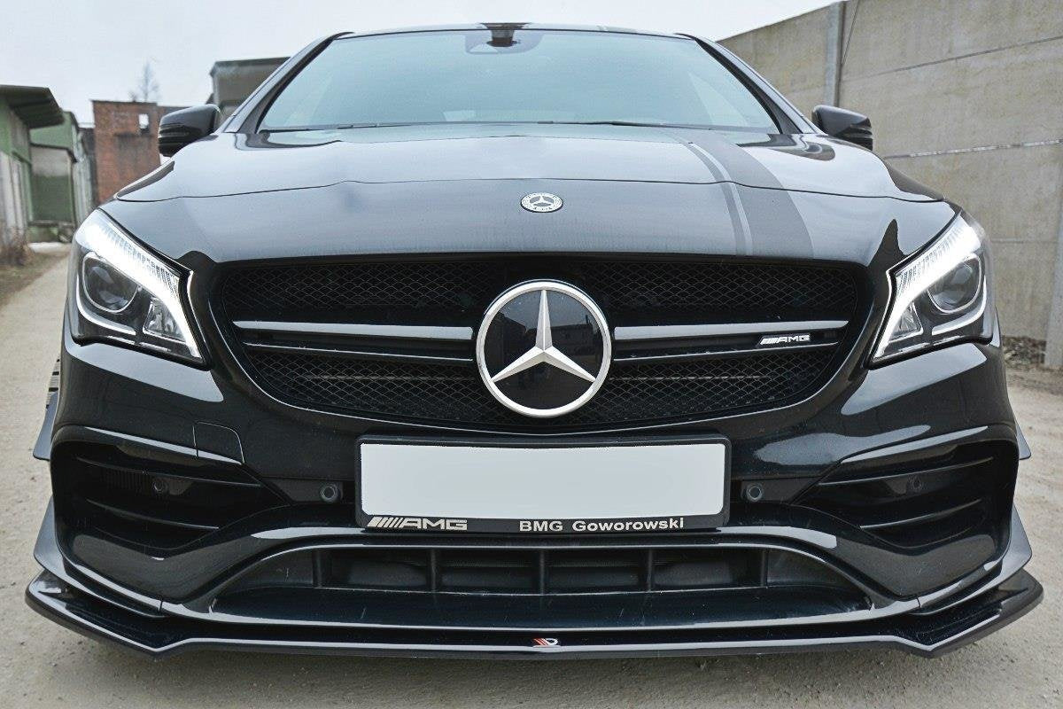 Prelungire splitter bara fata Mercedes CLA A45 AMG C117 Facelift 2017- v5 - Maxton Design