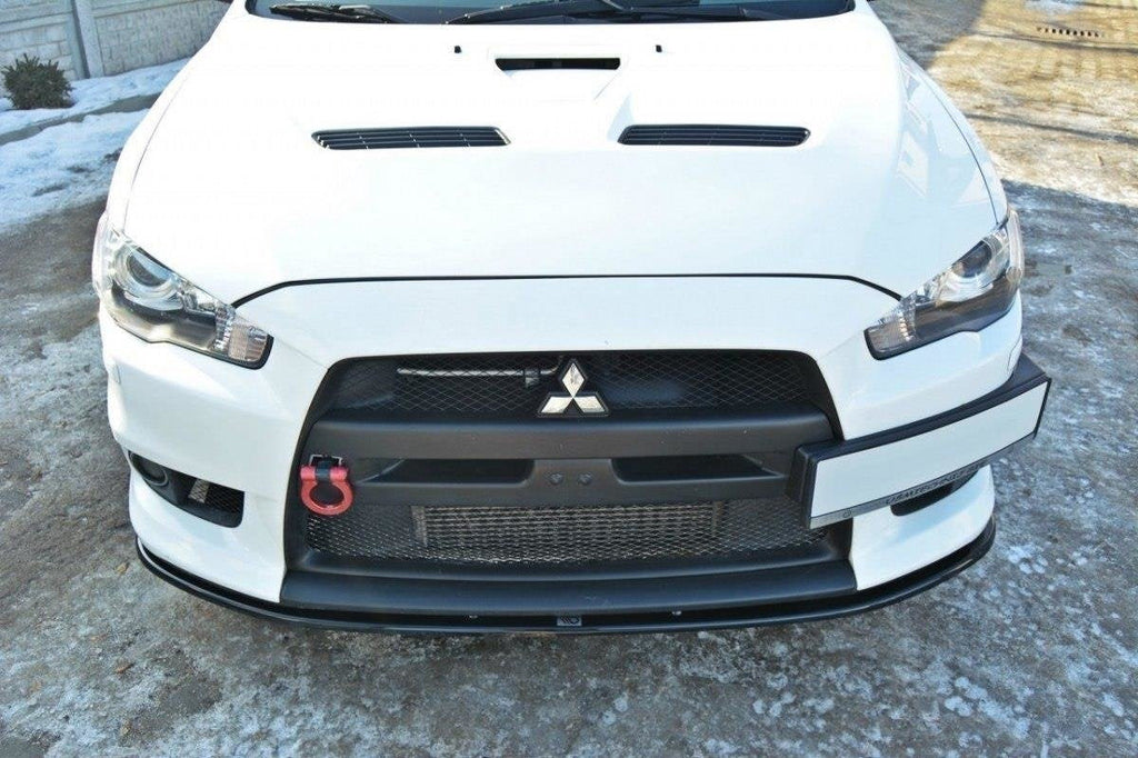 Prelungire splitter bara fata Mitsubishi Lancer EVO X 2007-2015 v5 - Maxton Design