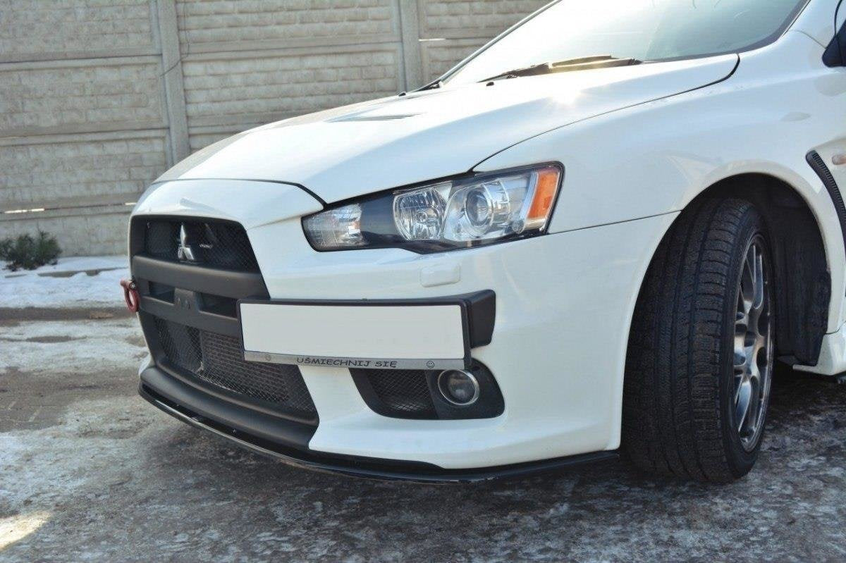 Prelungire splitter bara fata Mitsubishi Lancer EVO X 2007-2015 v5 - Maxton Design