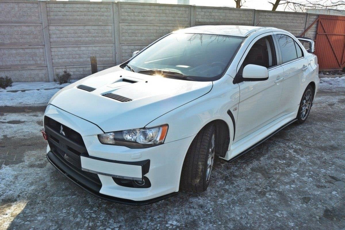 Prelungire splitter bara fata Mitsubishi Lancer EVO X 2007-2015 v5 - Maxton Design
