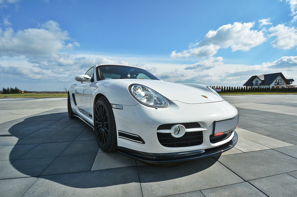 Prelungire splitter bara fata Porsche Cayman S 987C 2006-2009 v1 - Maxton Design