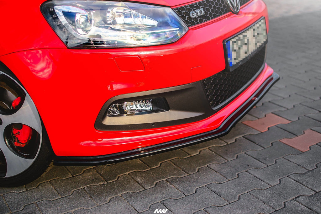 Prelungire splitter bara fata Volkswagen Polo Mk5 GTI 6R 2009-2014 v7 - Maxton Design