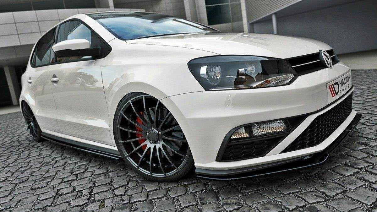 Prelungire splitter bara fata Volkswagen Polo Mk5 GTI Facelift 2015-2018 v2 - Maxton Design