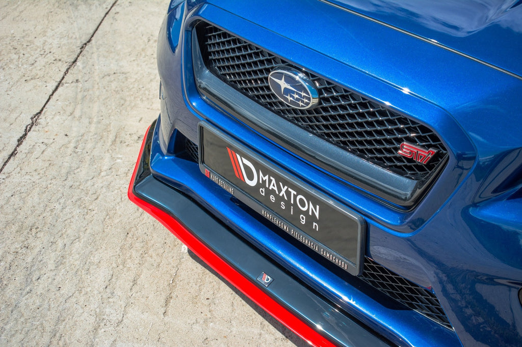 Prelungire splitter bara fata subaru impreza mk4 wrx sti 2014-2016 v14 - Maxton Design
