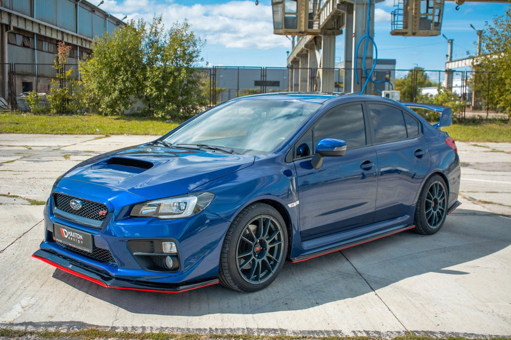 Prelungire splitter bara fata subaru impreza mk4 wrx sti 2014-2016 v14 - Maxton Design