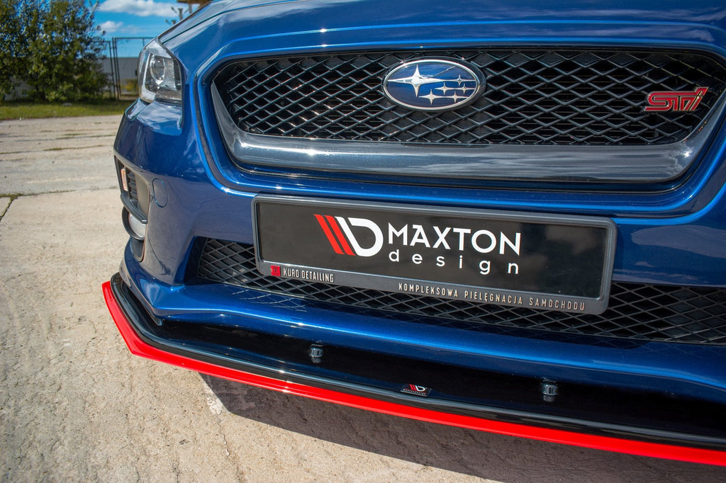 Prelungire splitter bara fata Subaru Impreza Mk4 WRX STI 2014-2016 v15 - Maxton Design
