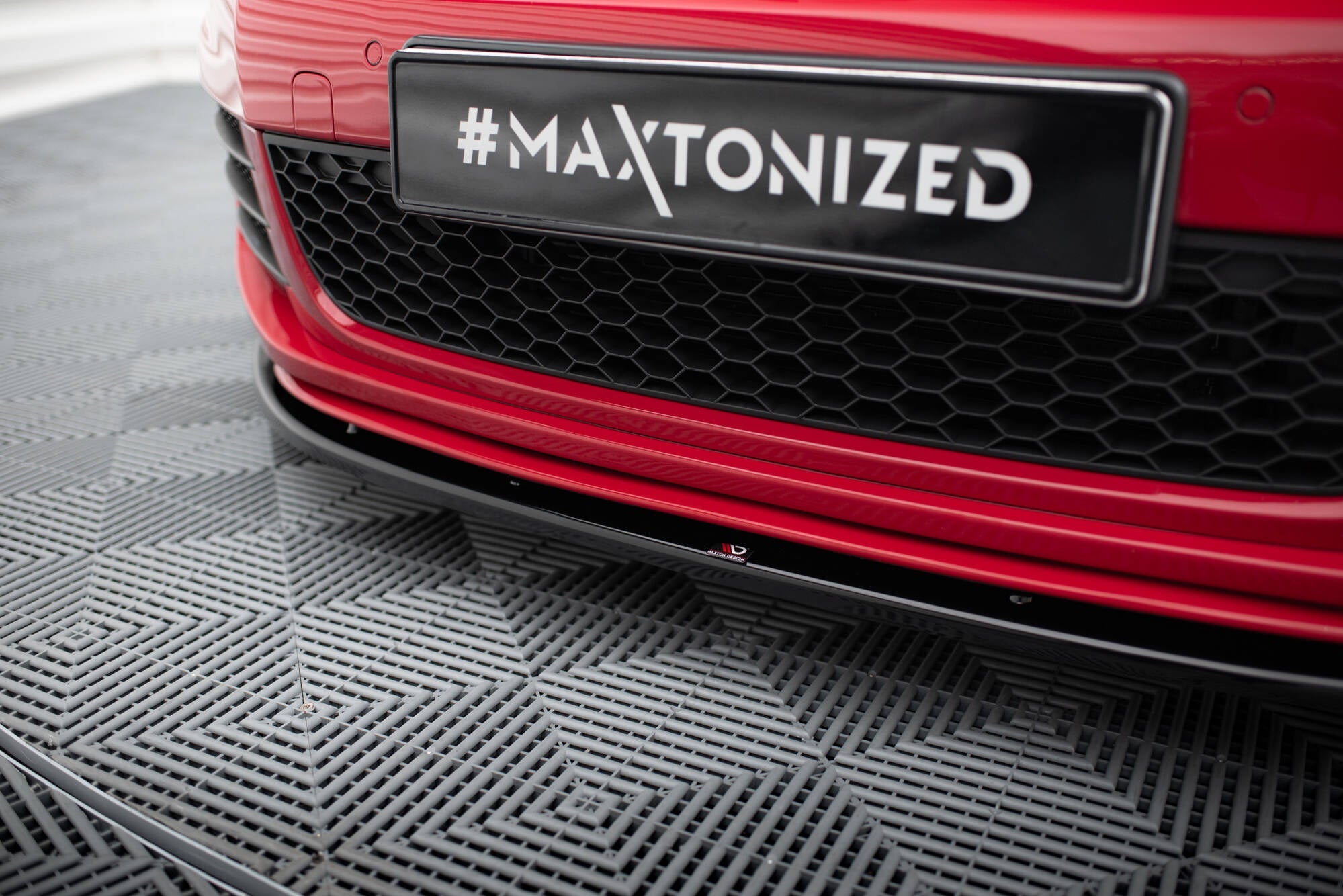 Prelungire splitter bara fata Volkswagen Golf 6 GTI 2008-2012 v5 - Maxton Design