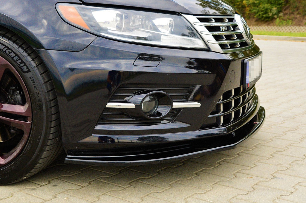 Prelungire splitter bara fata Volkswagen Passat CC R-Line 2012-2017 v3 - Maxton Design