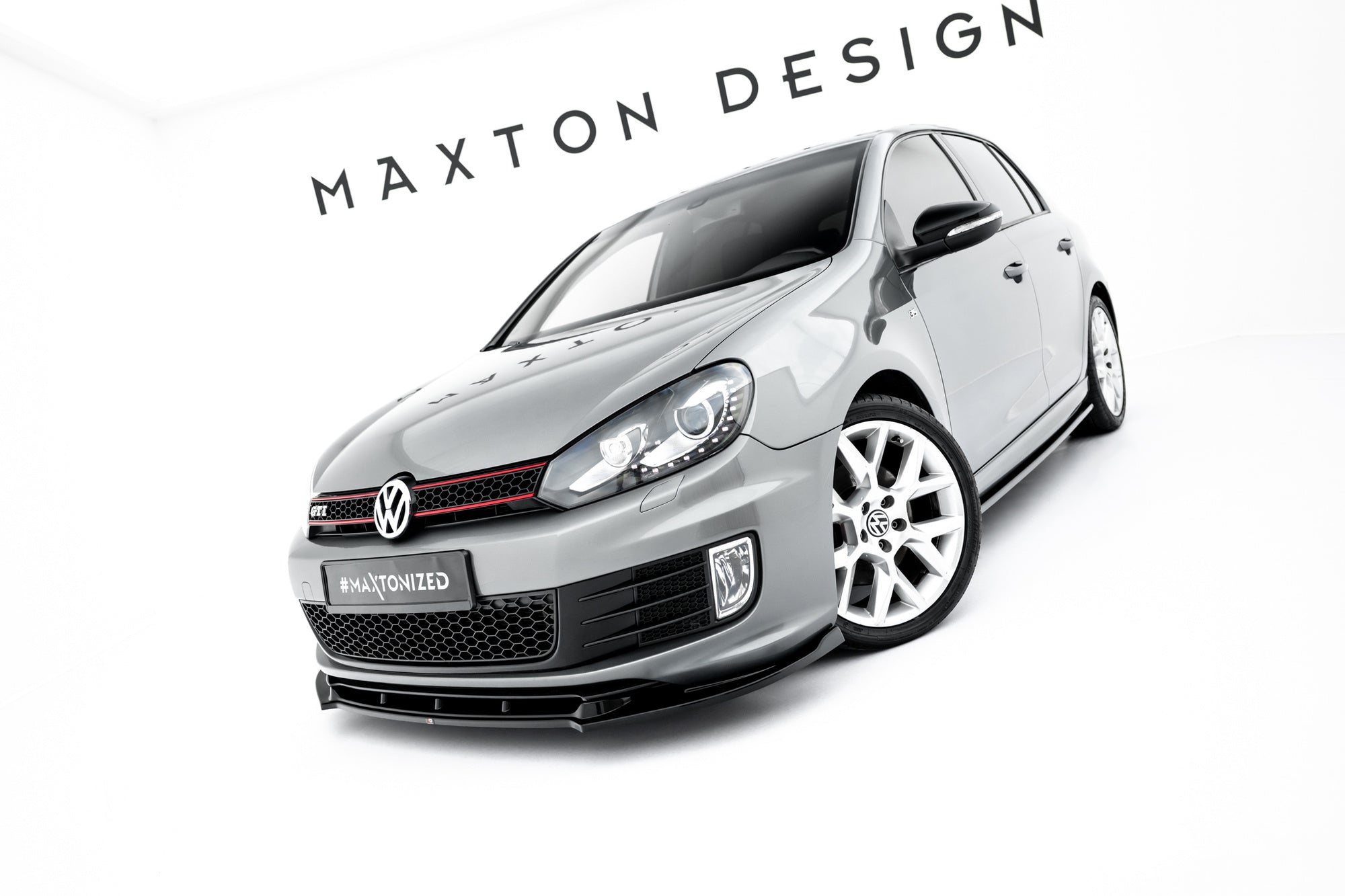 Prelungire splitter bara fata Volkswagen Golf 6 GTI 35TH 2008-2012 v2 - Maxton Design