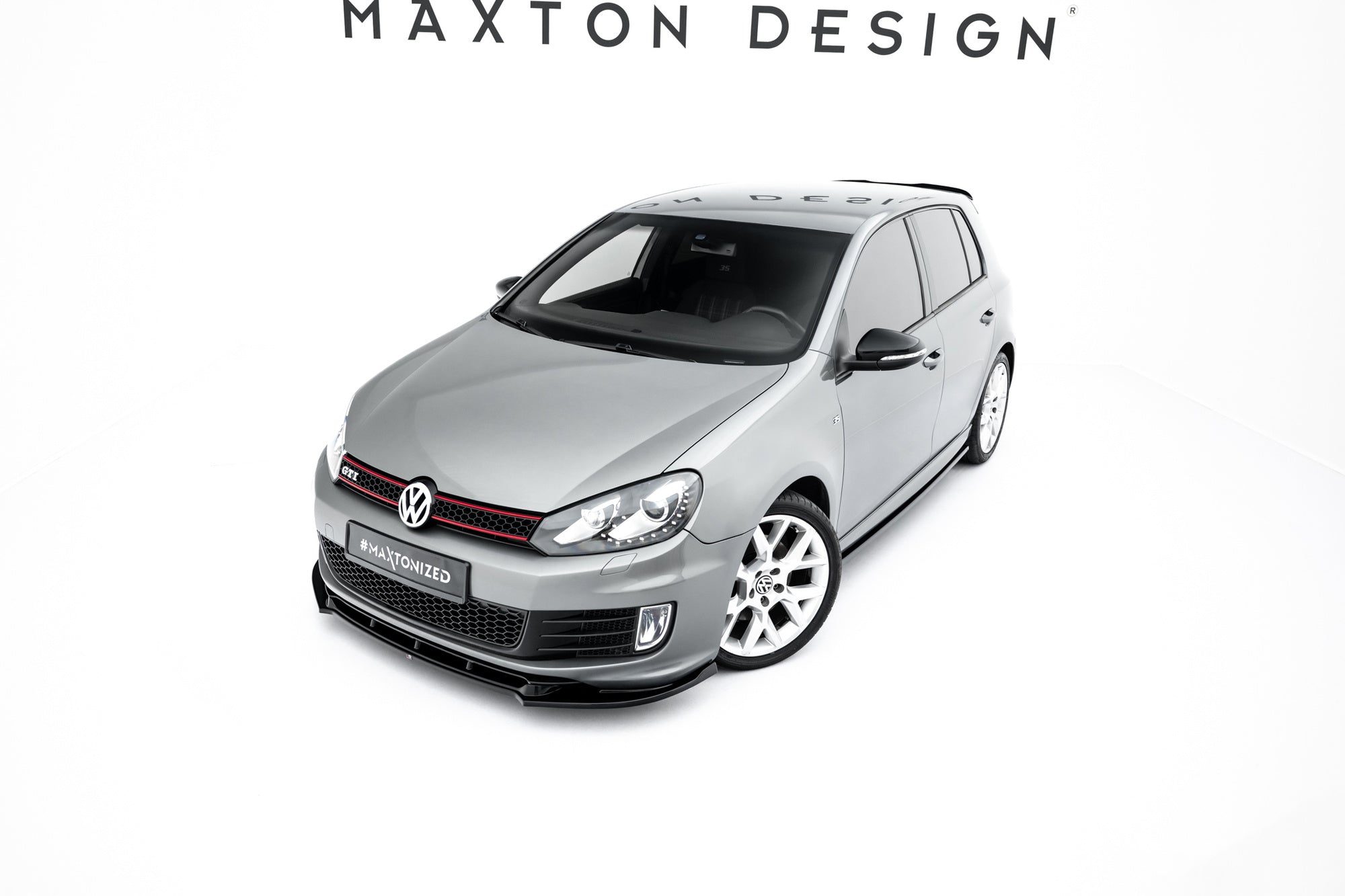 Prelungire splitter bara fata Volkswagen Golf 6 GTI 35TH 2008-2012 v2 - Maxton Design