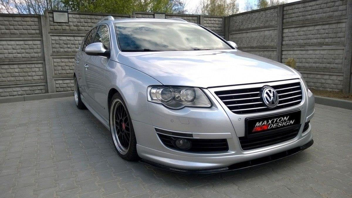 Prelungire splitter bara fata Volkswagen Passat B6 R-Line 2005-2010 v3 - Maxton Design