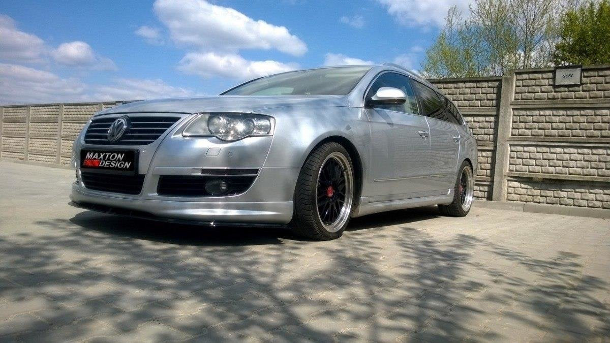 Prelungire splitter bara fata Volkswagen Passat B6 R-Line 2005-2010 v3 - Maxton Design