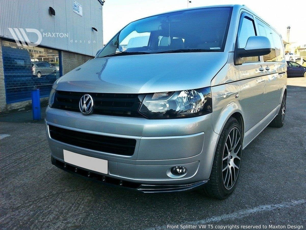 Prelungire splitter bara fata Volkswagen T5 Facelift 2009-2015 v2 - Maxton Design
