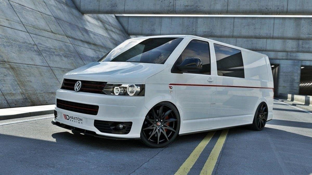 Prelungire splitter bara fata Volkswagen T5 Sportline 2003-2015 v5 - Maxton Design