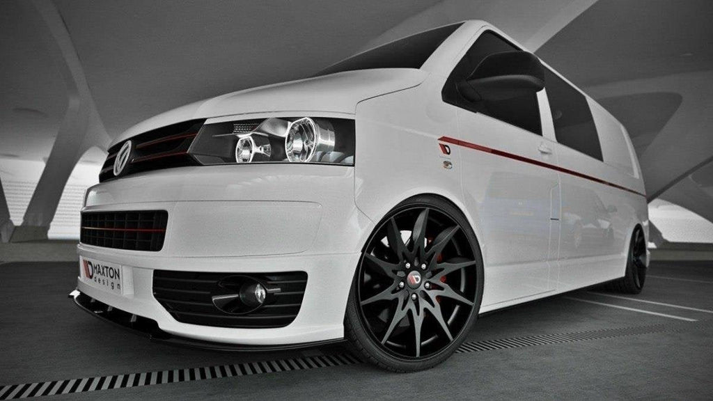 Prelungire splitter bara fata Volkswagen T5 Sportline 2003-2015 v5 - Maxton Design
