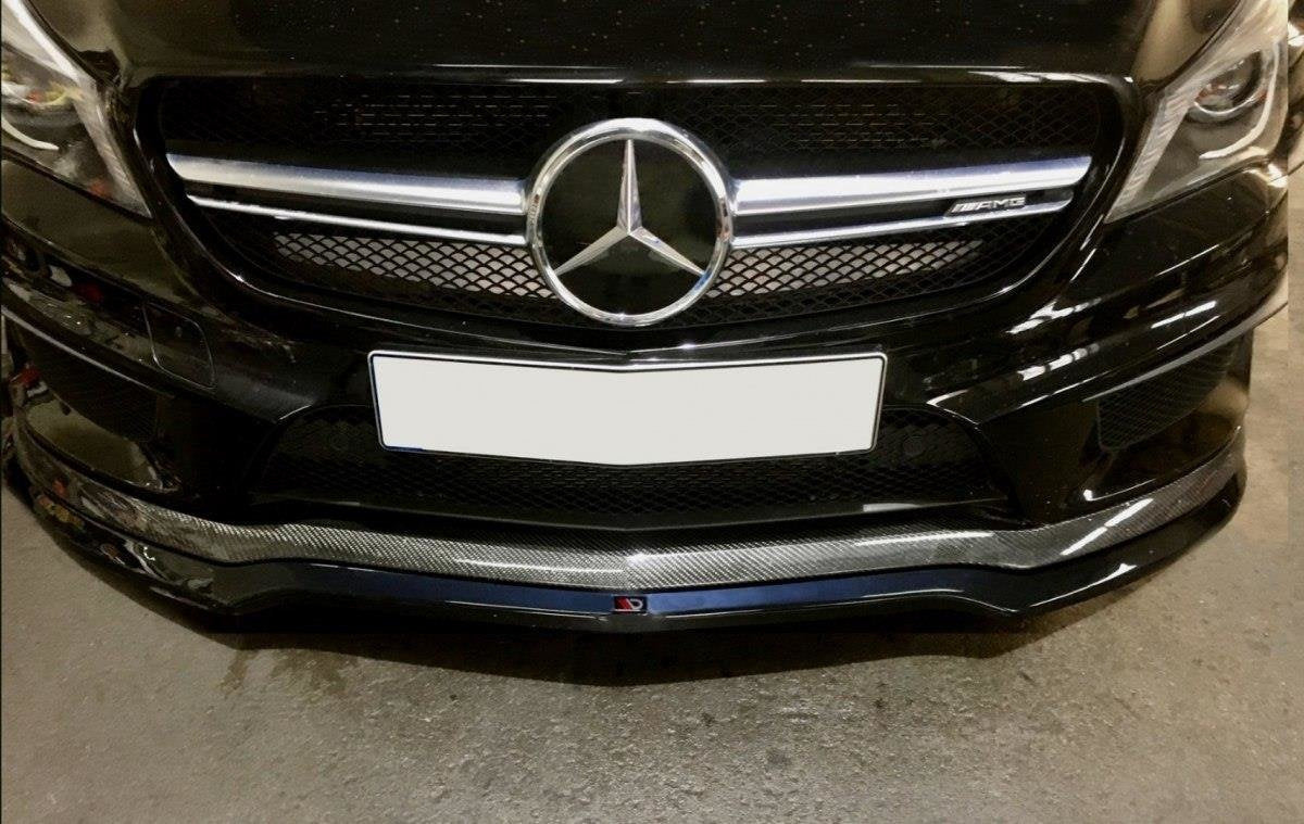 Prelungire splitter bara fata Mercedes CLA 45 AMG C117 2013-2017 v1 - Maxton Design
