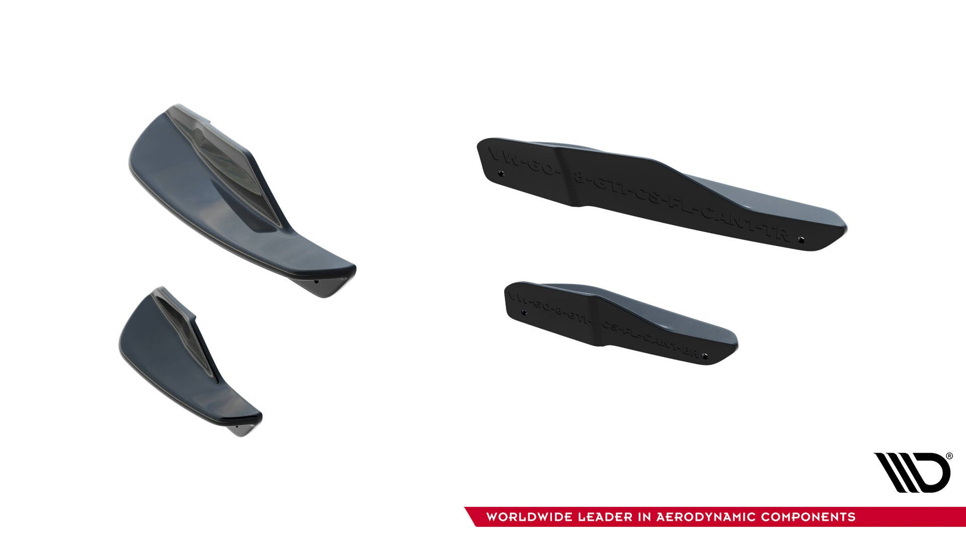 Ornamente canards bara fata Volkswagen Golf GTI Clubsport Mk8 Facelift 2024- v1 - Maxton Design