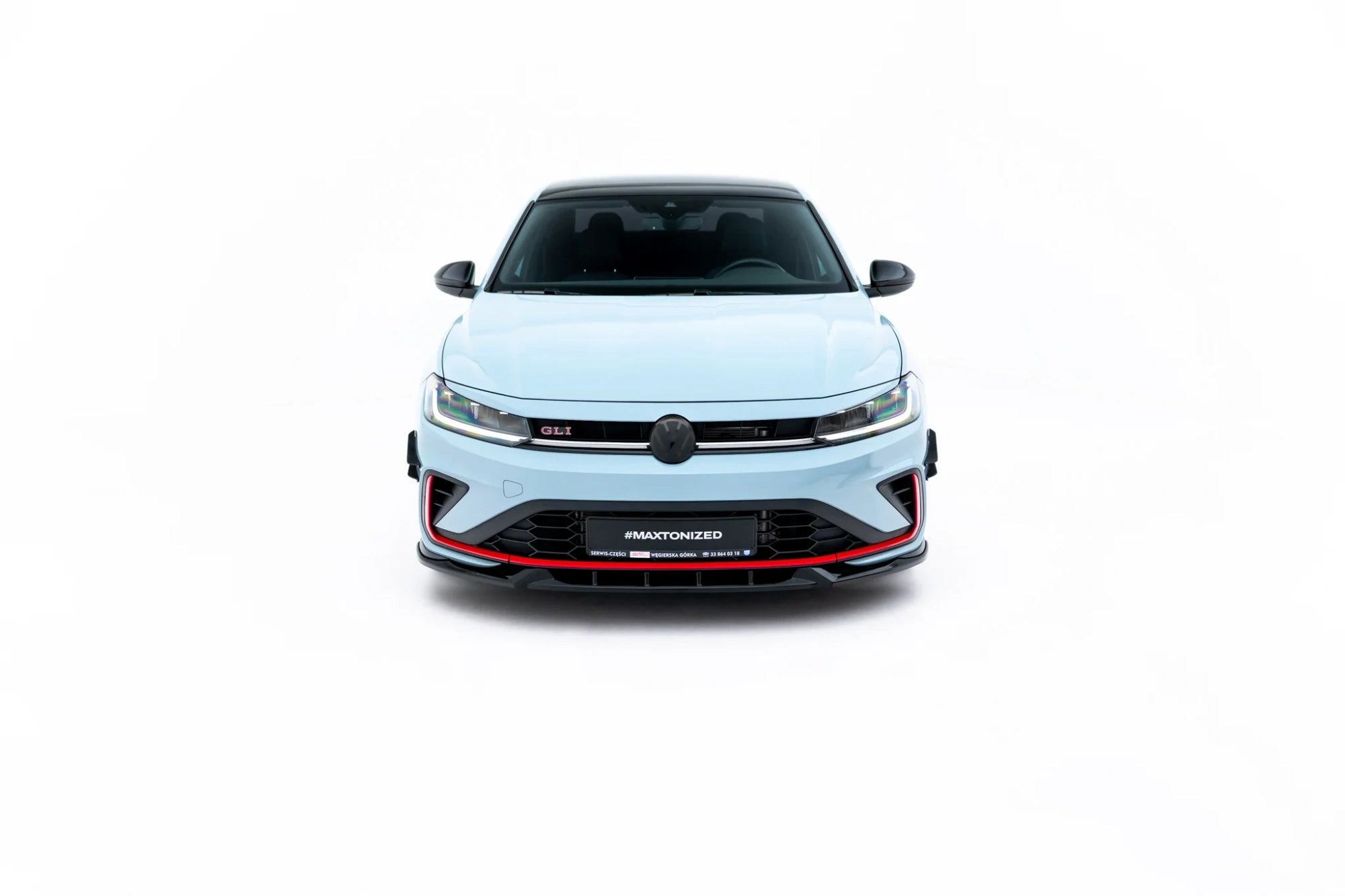 Prelungire splitter bara fata Canards aripioare Volkswagen Jetta GLI Mk7 Facelift 2  - Maxton Design