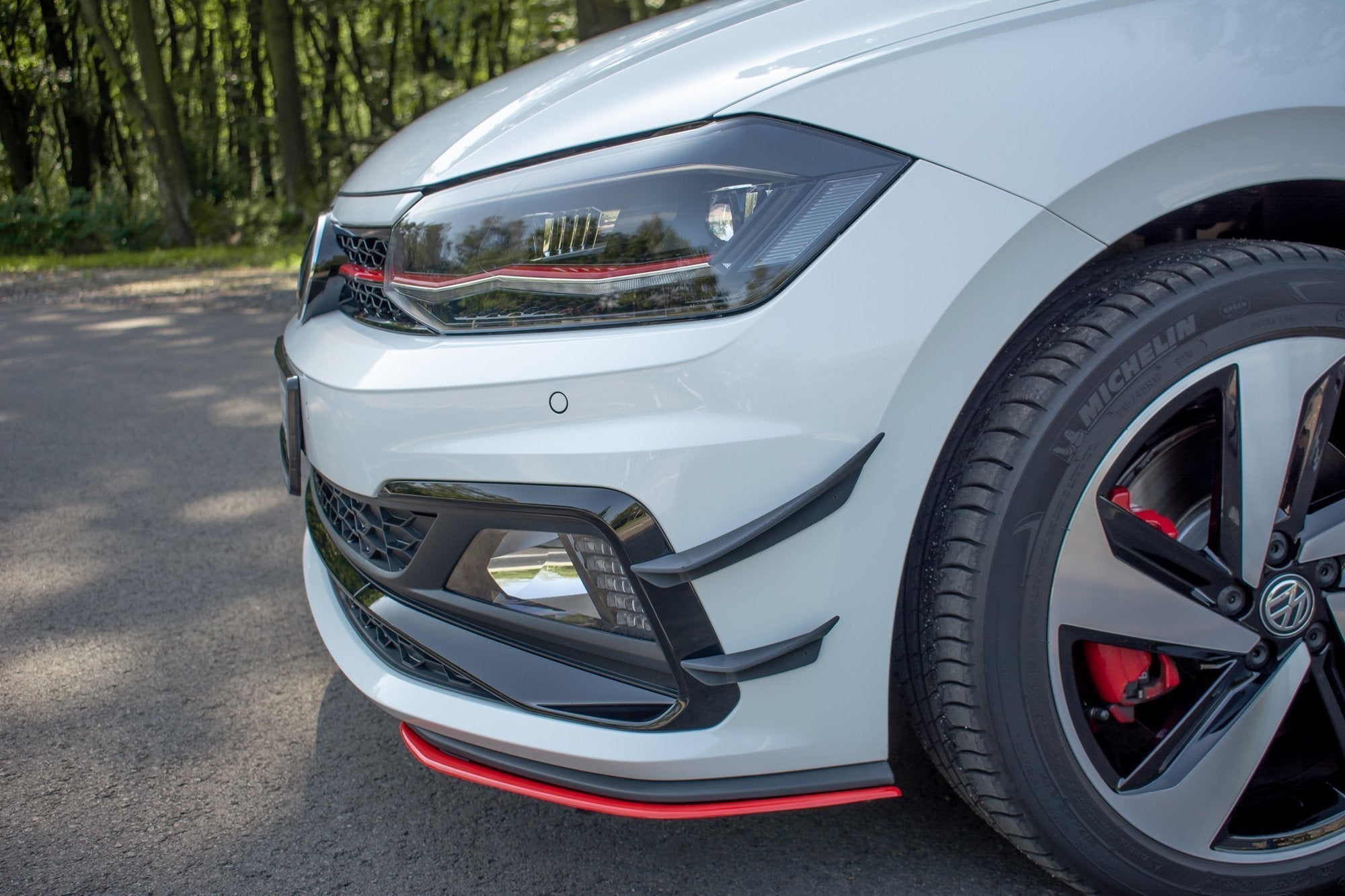 Ornamente canards bara fata Volkswagen Polo Mk6 GTI 2017- v14 - Maxton Design