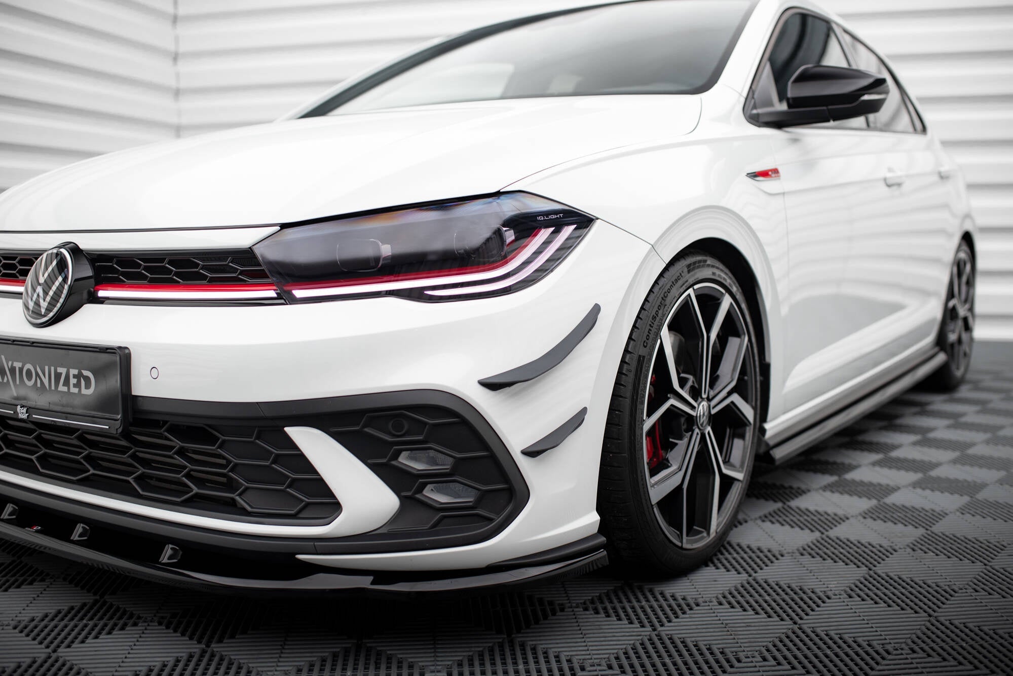 Ornamente canards bara fata Volkswagen Polo GTI Mk6 Facelift 2021- v17 - Maxton Design