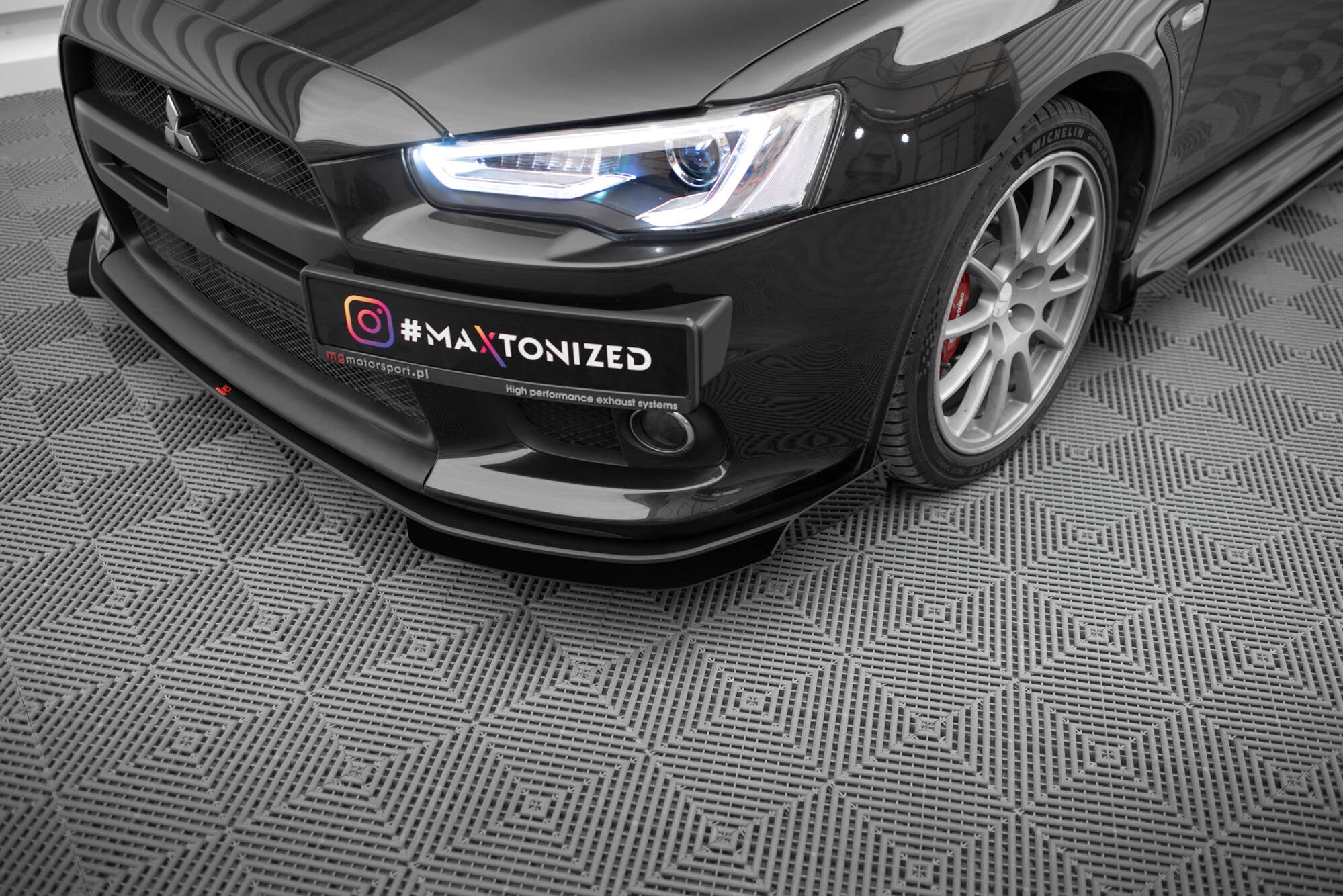 Flapsuri bara fata Mitsubishi Lancer EVO X 2007-2015 v1 - Maxton Design