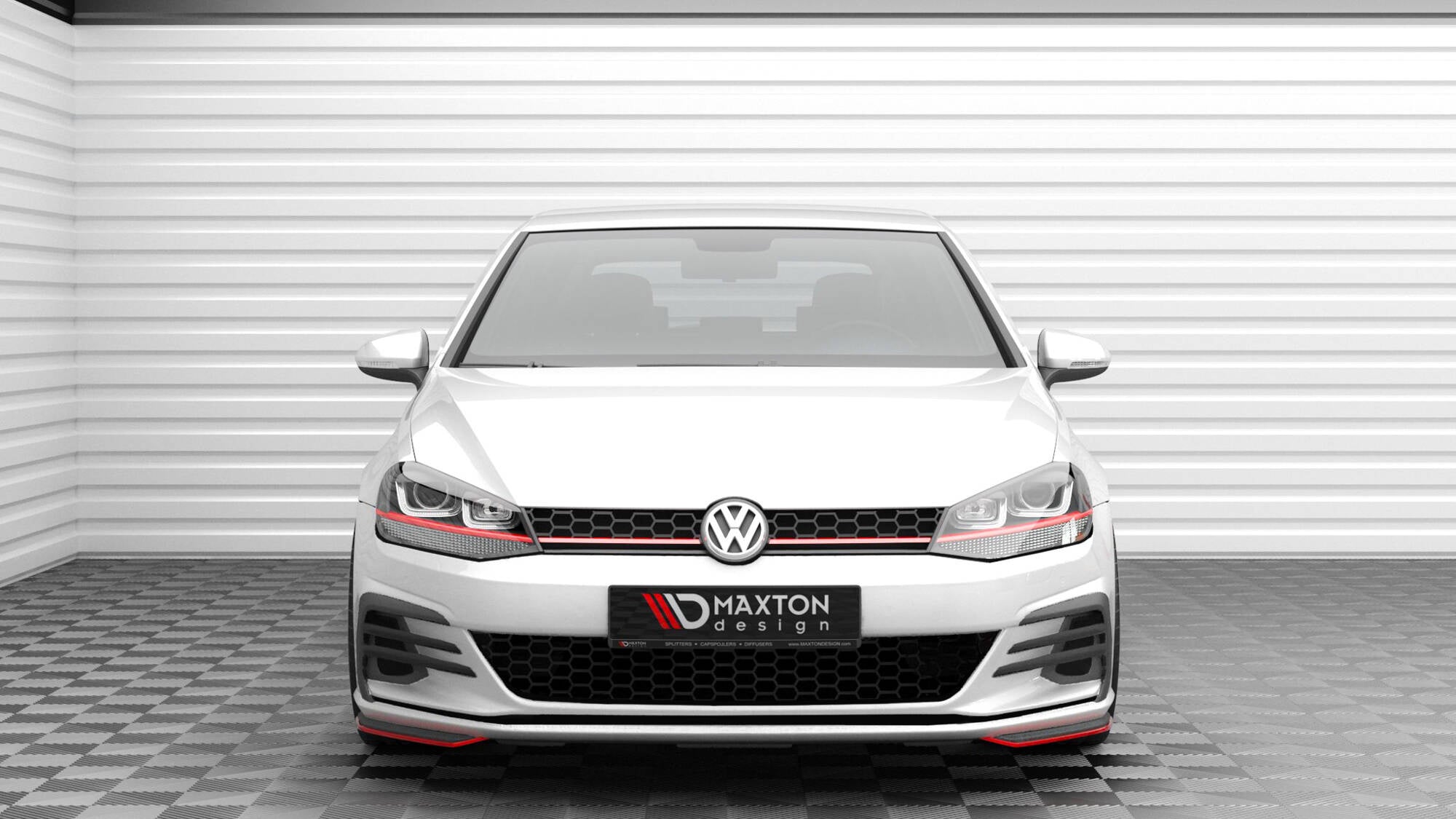 Prelungire splitter bara fata Volkswagen Golf GTI Mk7 Facelift 2016-2020 v33 - Maxton Design