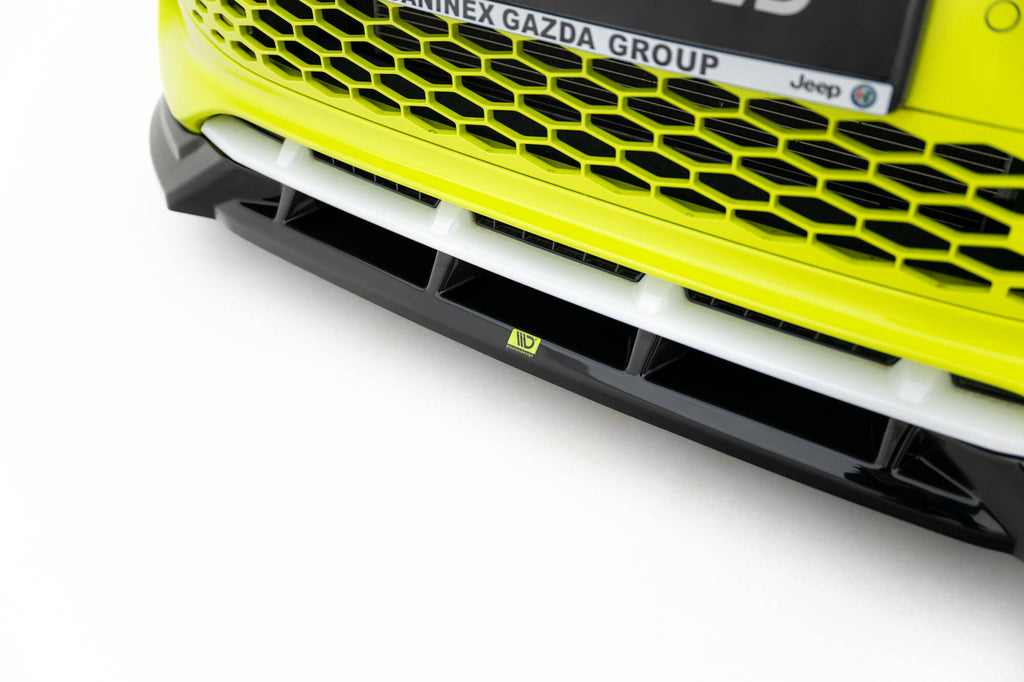 Prelungire splitter bara fata Abarth 500e 2023- v1 - Maxton Design
