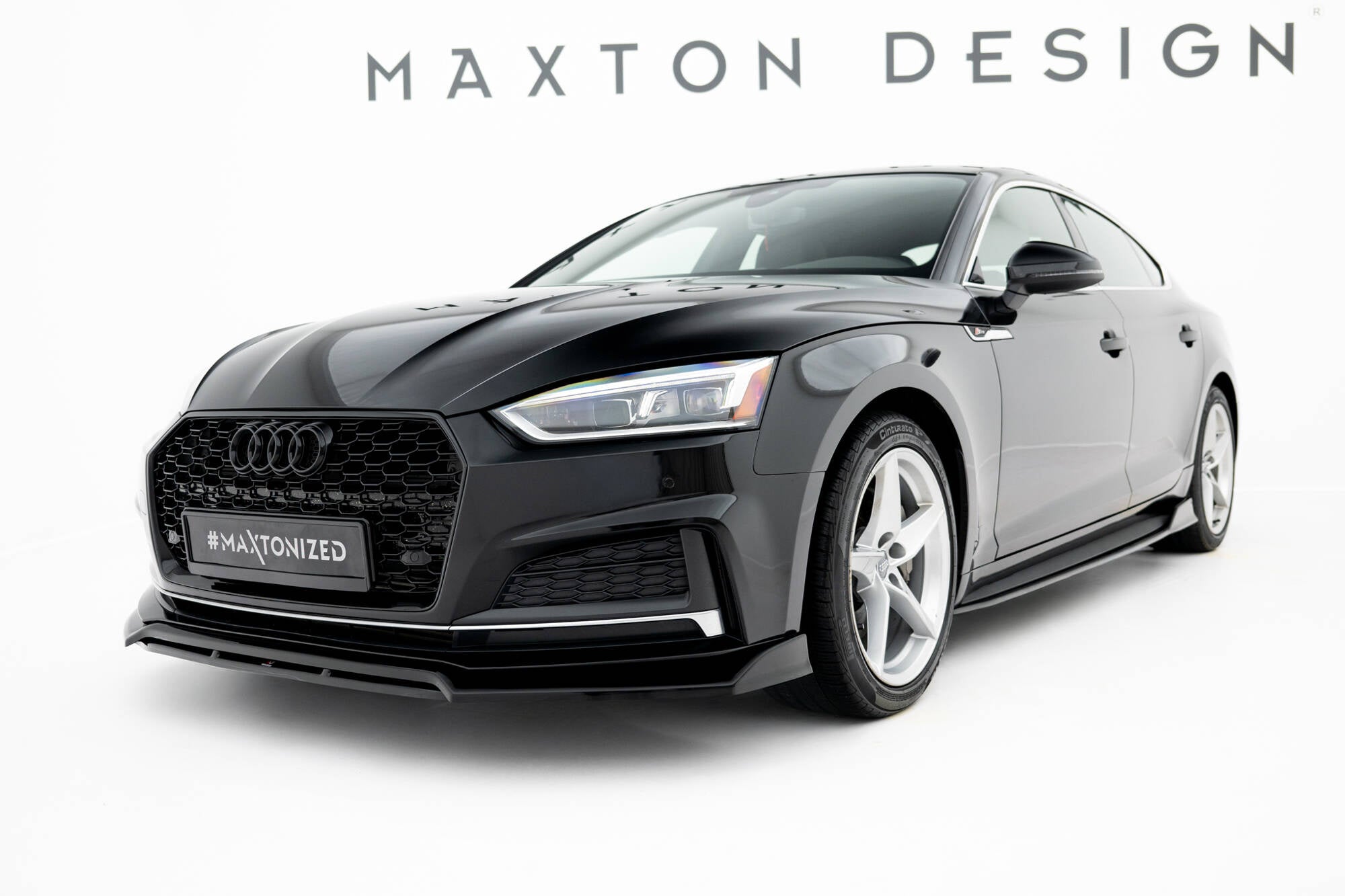 Prelungire splitter bara fata Audi S5 / A5 S-Line Coupe / Sportback F5 2017-2019 v17 - Maxton Design