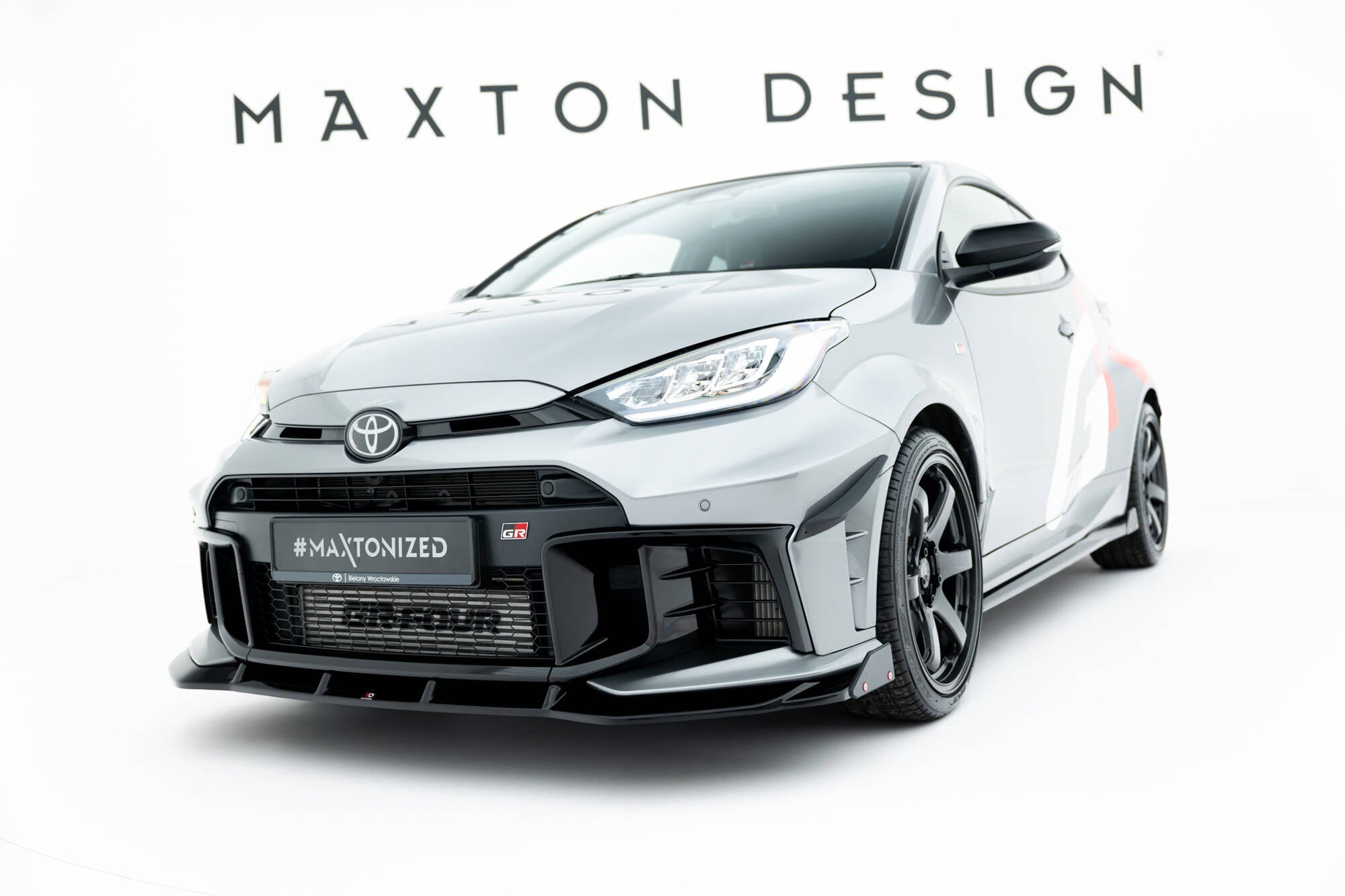 Prelungire splitter bara fata Toyota GR Yaris Mk4 Facelift 2024- v9 - Maxton Design