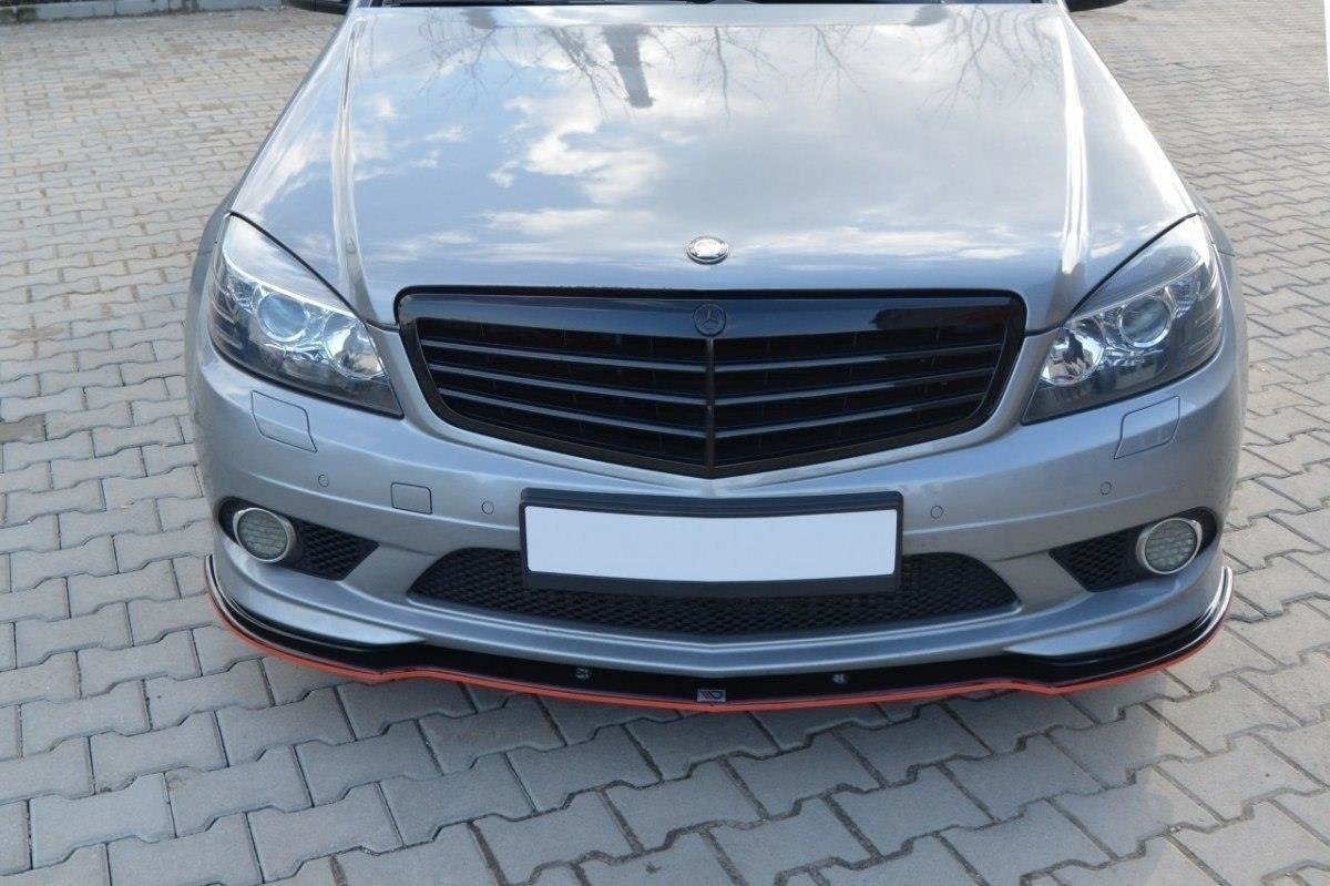 Prelungire splitter bara fata Mercedes C Class W204 Amg-Line 2007-2010 v2 - Maxton Design