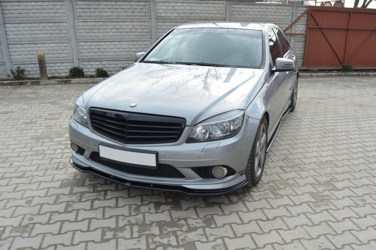 Prelungire splitter bara fata Mercedes C Class W204 Amg-Line 2007-2010 v2 - Maxton Design