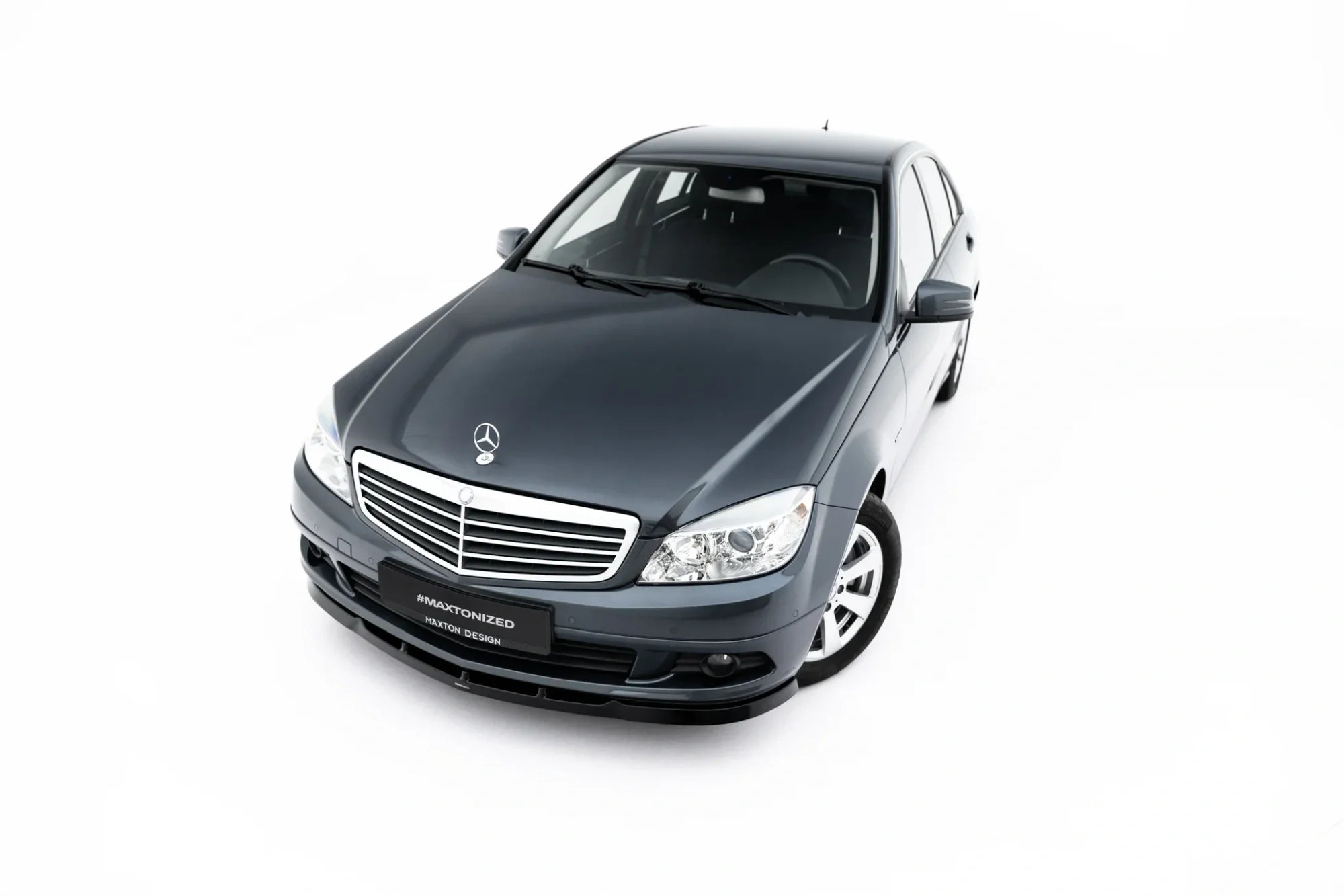 Prelungire splitter bara fata Mercedes C Class W204 2007-2009 v5 - Maxton Design
