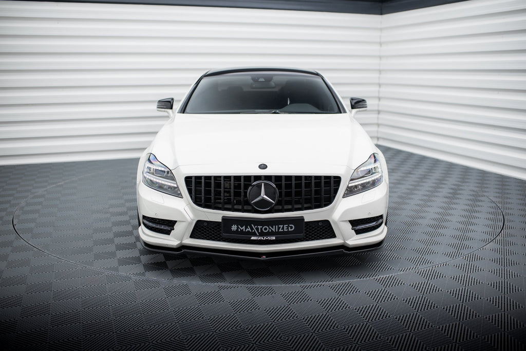 Prelungire splitter bara fata Mercedes CLS C218 Amg Line 2011-2014 v2 - Maxton Design