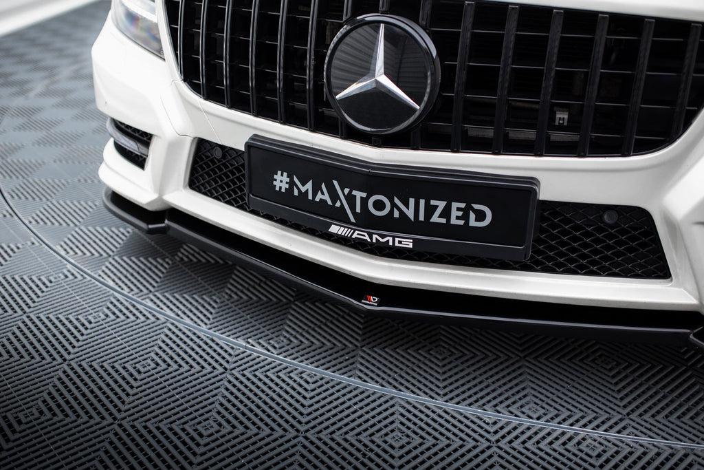 Prelungire splitter bara fata Mercedes CLS C218 Amg Line 2011-2014 v2 - Maxton Design