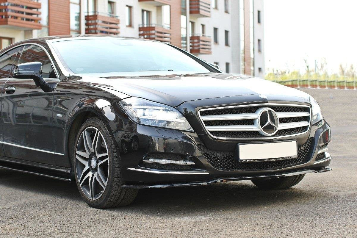 Prelungire splitter bara fata Mercedes CLS C218 2011-2014 v1 - Maxton Design