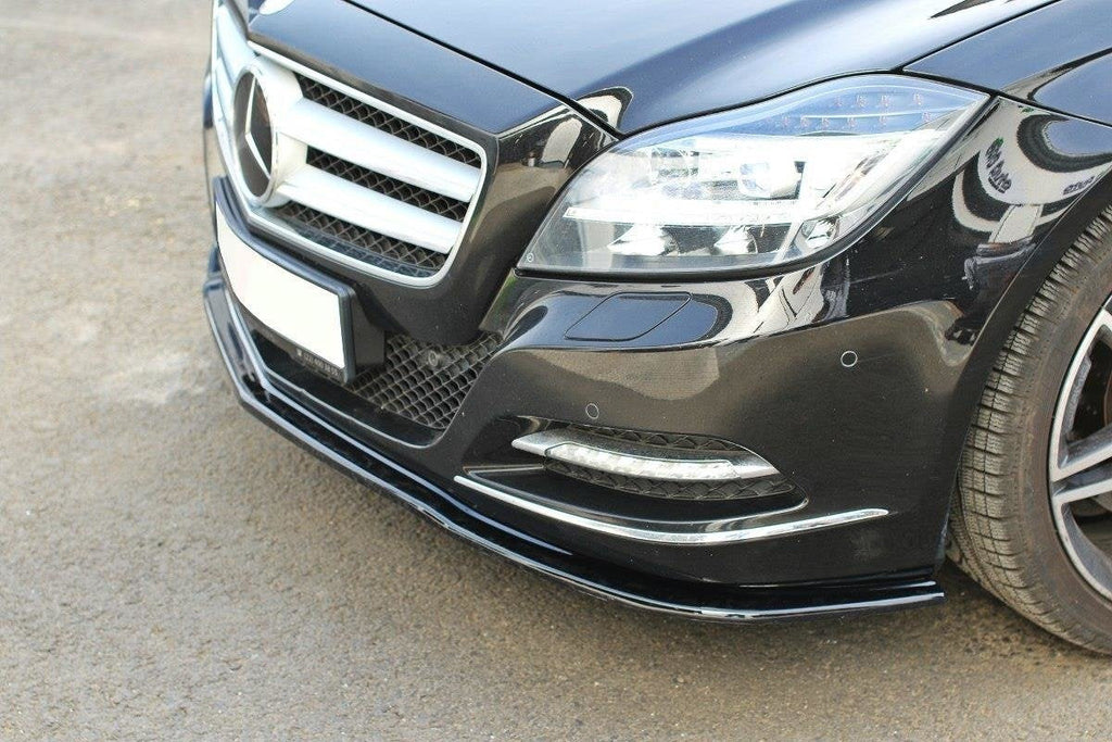 Prelungire splitter bara fata Mercedes CLS C218 2011-2014 v1 - Maxton Design