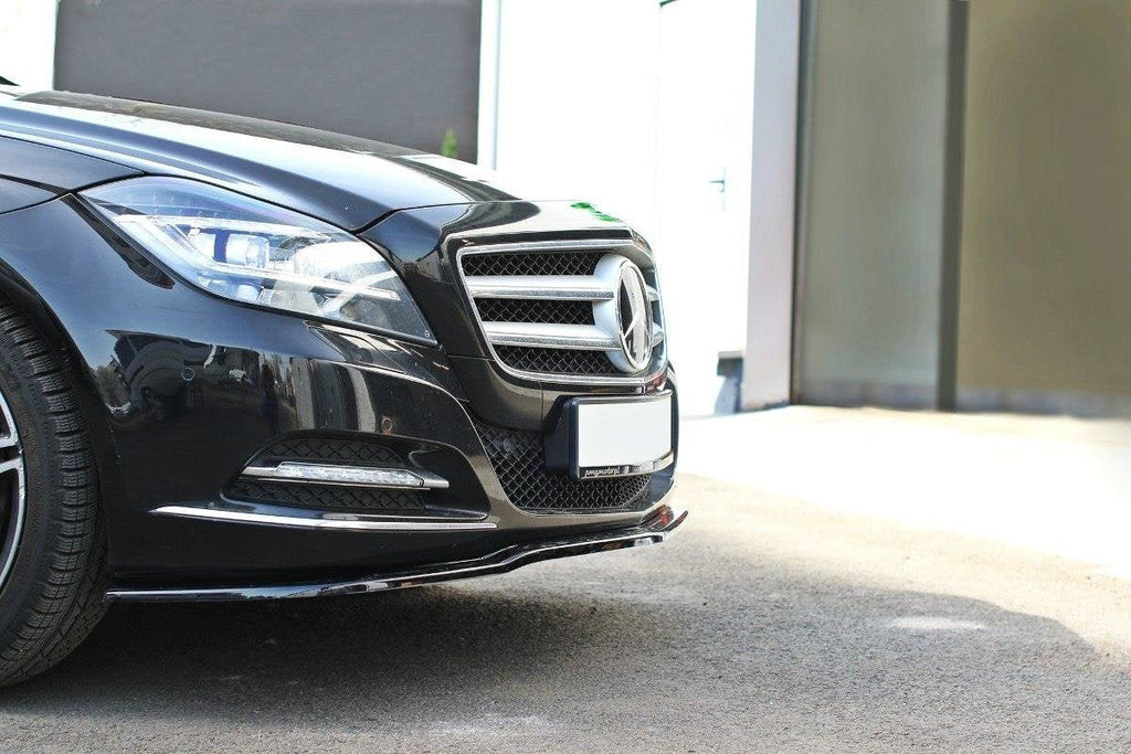 Prelungire splitter bara fata Mercedes CLS C218 2011-2014 v1 - Maxton Design