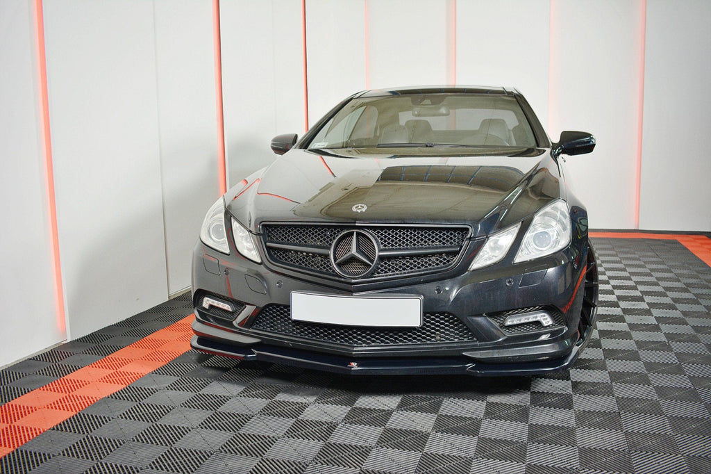Prelungire splitter bara fata Mercedes E Class W207 C207 A 207 Coupe Amg Line 2009-2012 v1 - Maxton Design
