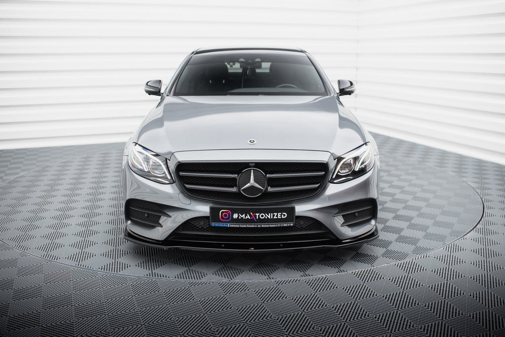 Prelungire splitter bara fata Mercedes E Class W213 Amg-Line E43 AMG 2016- v3 - Maxton Design
