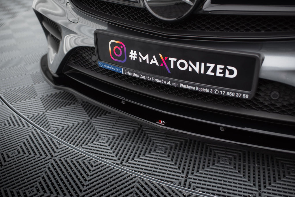 Prelungire splitter bara fata Mercedes E Class W213 Amg-Line E43 AMG 2016- v3 - Maxton Design