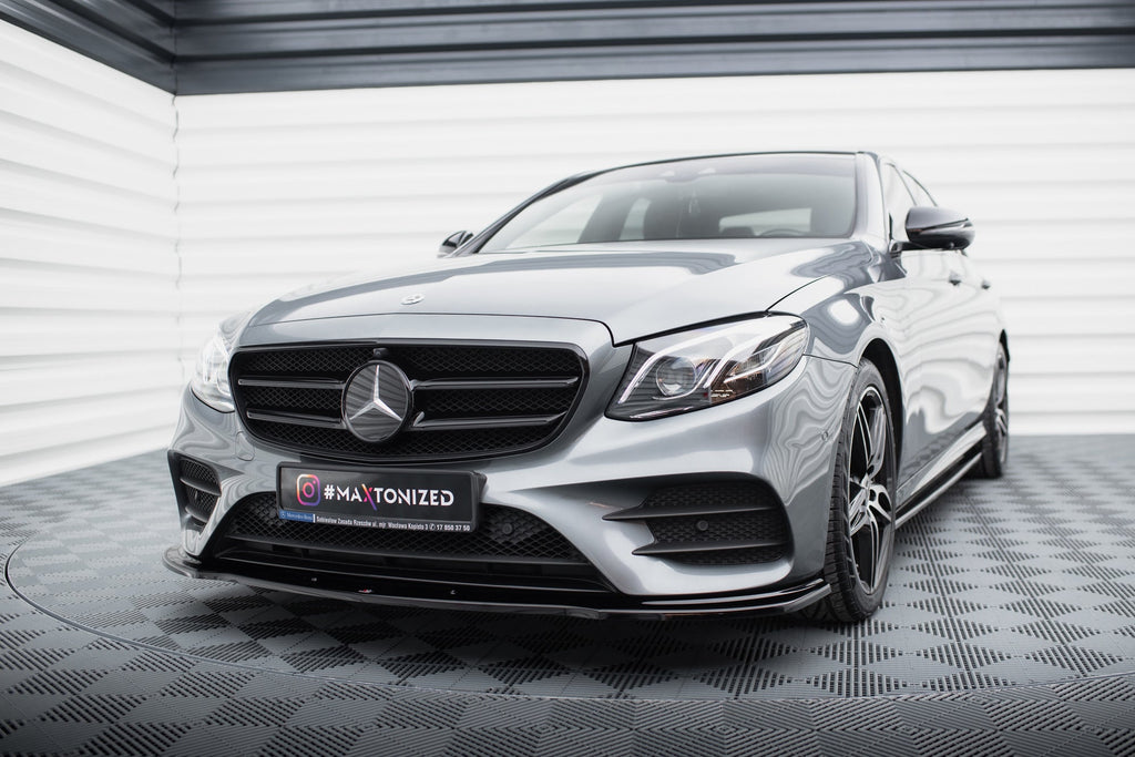 Prelungire splitter bara fata Mercedes E Class W213 Amg-Line E43 AMG 2016- v3 - Maxton Design