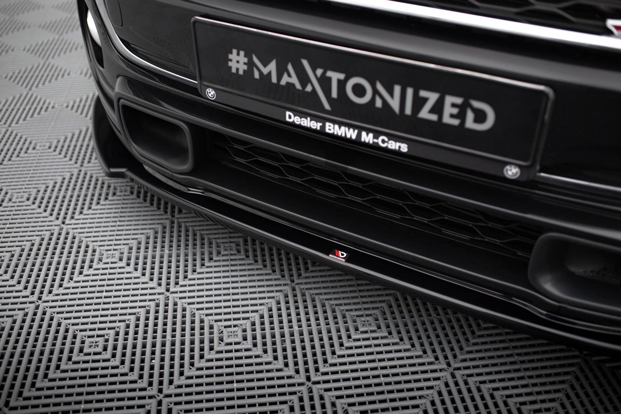 Prelungire splitter bara fata Mini Cooper S Mk3 F56 2014-2017 v1 - Maxton Design