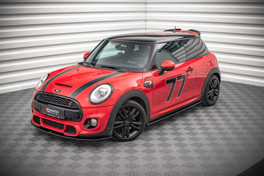 Prelungire splitter bara fata Mini Cooper S John Copper Works F56 2017- v2 - Maxton Design