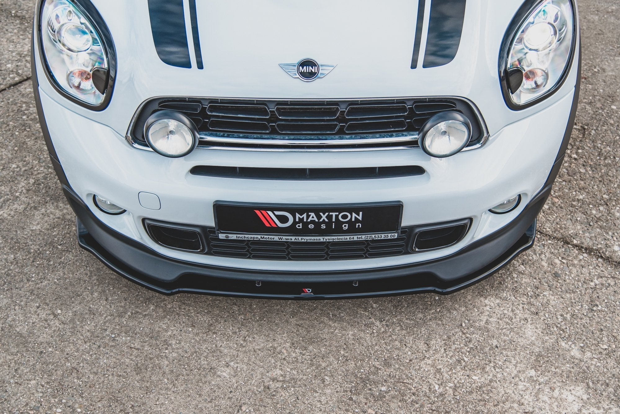 Prelungire splitter bara fata Mini Countryman R60 Mk1 JCW 2012-2016 v1 - Maxton Design